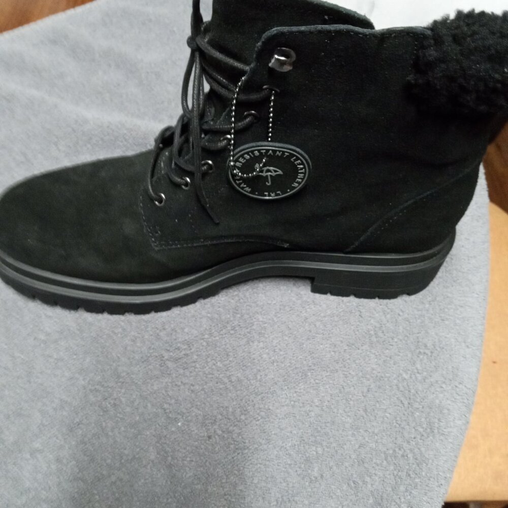 Women's size 11 Ralph Lauren Black Ankle Boots - Picture 4 of 5